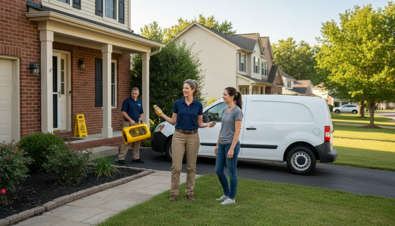 Water restoration image for Dehumidification And Cleanup Services in Midway Park, NC